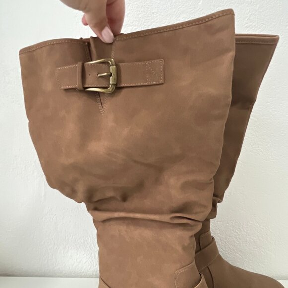 New Torrid Cognac Brown Casual Slouch Knee Boot - Size 8WW - Picture 3 of 12